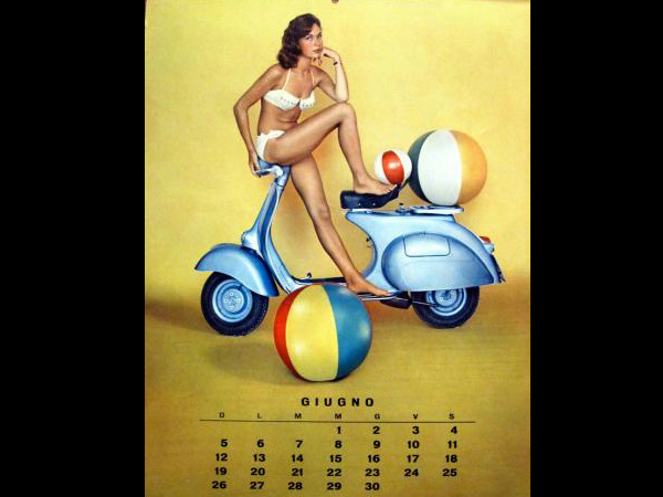 1960ರಿಂದ ಕ್ಲಾಸಿಕ್ ವೆಸ್ಪಾ ಕ್ಯಾಲೆಂಡರ್ 