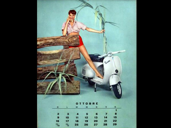 1960ರಿಂದ ಕ್ಲಾಸಿಕ್ ವೆಸ್ಪಾ ಕ್ಯಾಲೆಂಡರ್ 