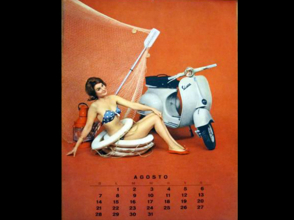 1960ರಿಂದ ಕ್ಲಾಸಿಕ್ ವೆಸ್ಪಾ ಕ್ಯಾಲೆಂಡರ್ 