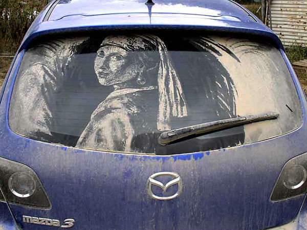 Unusual Dirty Car Art by Scott Wade