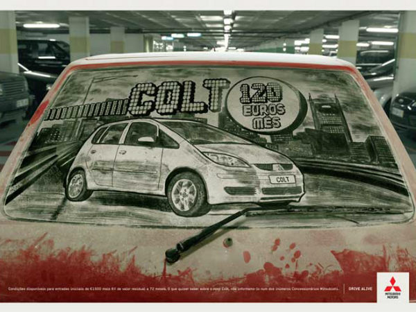 Unusual Dirty Car Art by Scott Wade