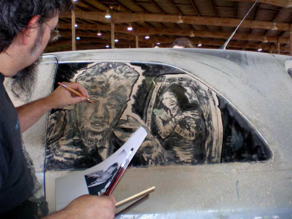 Unusual Dirty Car Art by Scott Wade