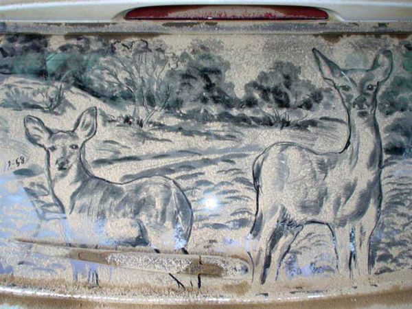 Unusual Dirty Car Art by Scott Wade