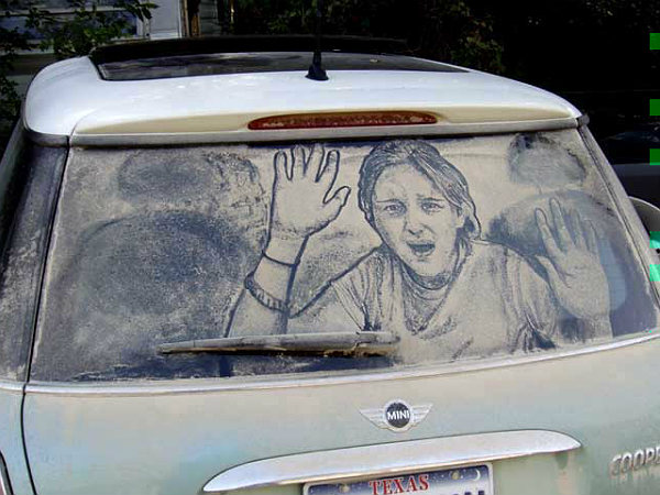 Unusual Dirty Car Art by Scott Wade