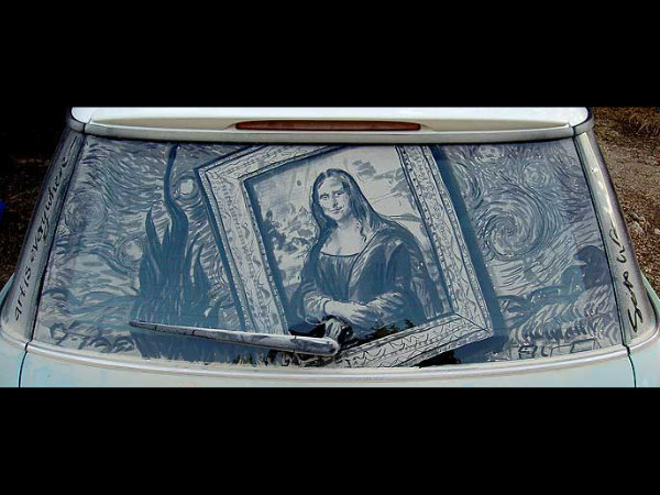 Unusual Dirty Car Art by Scott Wade