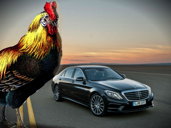 ಐಷಾರಾಮಿ ಬೆಂಝ್ ಗಾಡಿ ಒಂದು ಕೋಳಿಗೆ ಸಮವಂತೆ?