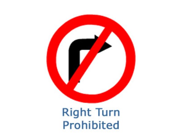 Right Turn Prohibited