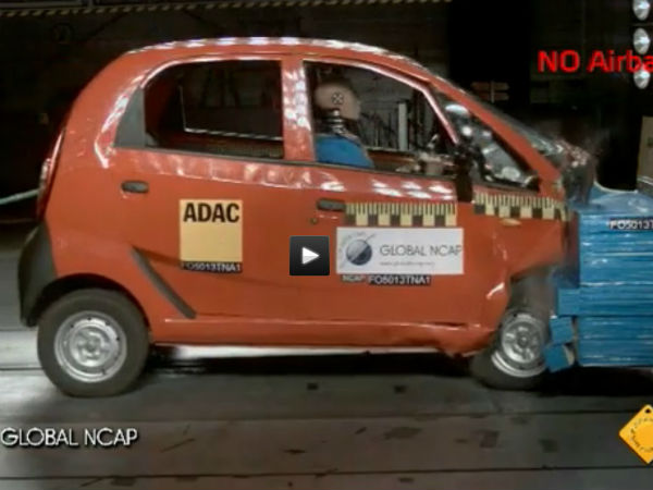 ಶೇಮ್ ಶೇಮ್; ಅಪಘಾತ ಪರೀಕ್ಷೆಯಲ್ಲಿ ನ್ಯಾನೋ ಸಾಧನೆ ದೊಡ್ಡ 'ಸೊನ್ನೆ'