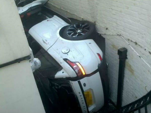 ಲಂಡನ್‌ನಲ್ಲಿ ಉರುಳಿದ 80 ಲಕ್ಷದ ದುಬಾರಿ ರೇಂಜ್ ರೋವರ್