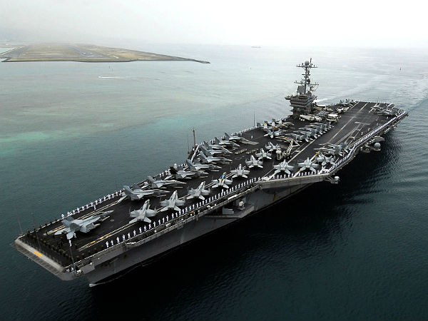ಅಮೆರಿಕನ್ ನಿಮಿಟ್ಜ್ ಕ್ಲಾಸ್ ಏರ್‌ಕ್ರಾಫ್ಟ್ ಕ್ಯಾರಿಯರ್ (American Nimitz class aircraft carrier)