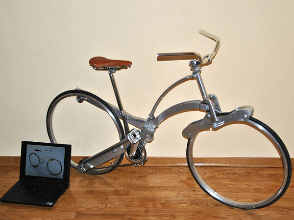 ಕೊಡೆಯ ರೀತಿಯಲ್ಲಿ ಮಡಚಬಹುದಾದ ಸೈಕಲ್