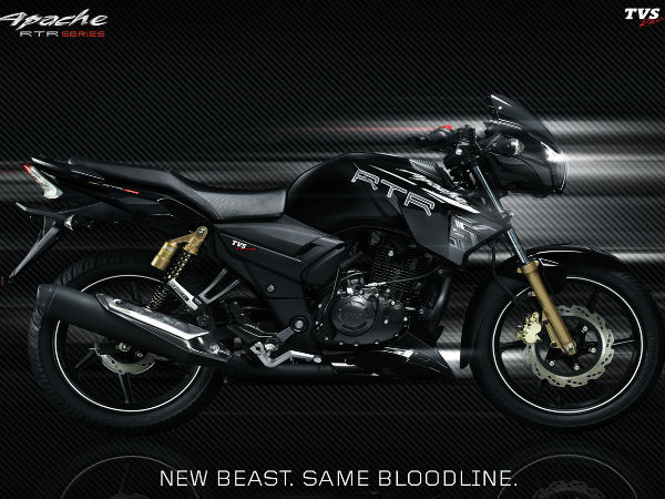 ಟಿವಿಎಸ್ ಅಪಾಚಿ ಆರ್‌ಟಿಆರ್ 180 ಮ್ಯಾಟ್ ಬ್ಲ್ಯಾಕ್ ಎಡಿಷನ್ ಲಾಂಚ್