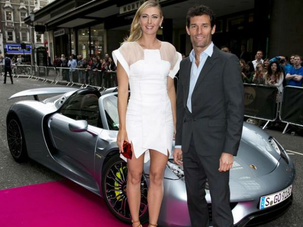 ಪೋರ್ಷೆ ಕಾರಲ್ಲಿ ಸುತ್ತಾಡಿದ ಶರಪೋವಾ-ವೆಬ್ಬರ್ 