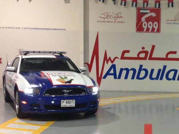 ದುಬೈನಲ್ಲಿ ಫೋರ್ಡ್ ಮಸ್ಟಾಂಗ್ ಆಂಬುಲೆನ್ಸ್ ಸೇವೆಗೆ!