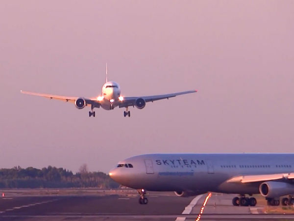 ಕೂದಲೆಳೆಯ ಅಂತರದಲ್ಲಿ ತಪ್ಪಿದ ವಿಮಾನ ದುರ್ಘಟನೆ