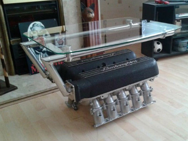 ಕಾರು ಎಂಜಿನ್‌ನಿಂದ ಮೂಡಿಬಂದ ಆಕರ್ಷಕ ಕಾಫಿ ಟೇಬಲ್‌ಗಳು