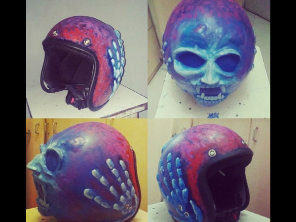 18. ತ್ರಿಡಿ ಸ್ಕಲ್ ಹೆಲ್ಮೆಟ್ 