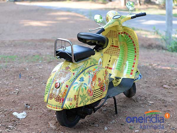 ತುಳುನಾಡಿನ ಸಂಸ್ಕೃತಿ ಬಿಂಬಿಸುವ ವಿಶಿಷ್ಟ ಸ್ಕೂಟರ್