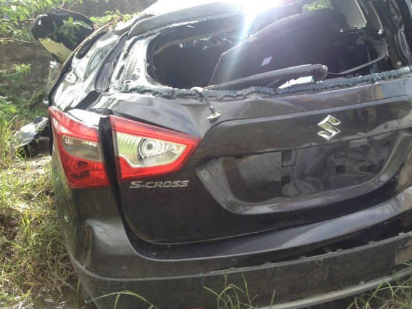 ಬಿಡುಗಡೆಗೂ ಮೊದಲೇ ಎಸ್‌-ಕ್ರಾಸ್ ಸಂಪೂರ್ಣ ನಜ್ಜುಗುಜ್ಜು