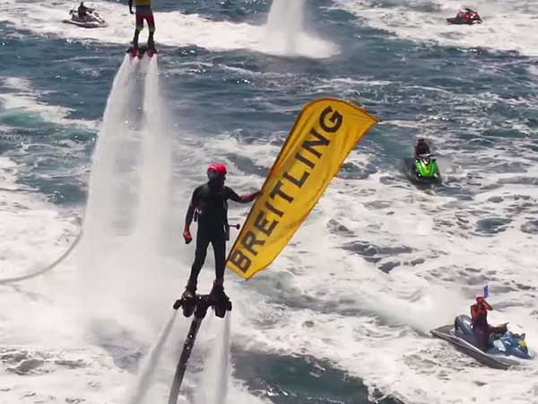 58 ಮಂದಿಯಿಂದ ನೂತನ ಫ್ಲೈ ಬೋರ್ಡ್ ಜೆಟ್ ಪ್ಯಾಕ್ ದಾಖಲೆ 