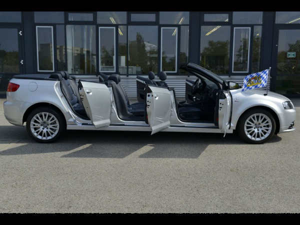 6 ಬಾಗಿಲು, 8 ಸೀಟುಗಳ ಆಡಿ ಓಪನ್ ಟಾಪ್ ಕಾರು 