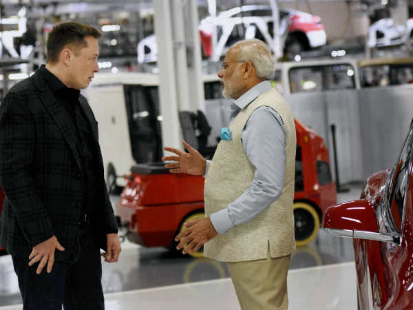 ಟೆಸ್ಲಾ ವಿದ್ಯುತ್ ಕಾರು ಘಟಕಕ್ಕೆ ಮೋದಿ ಭೇಟಿ