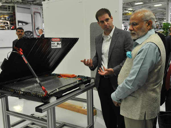 ಮೋದಿ ಎಫೆಕ್ಟ್; ಭಾರತದಲ್ಲಿ ಟೆಸ್ಲಾ ವಿದ್ಯುತ್ ಕಾರು ಬ್ಯಾಟರಿ ಘಟಕ 