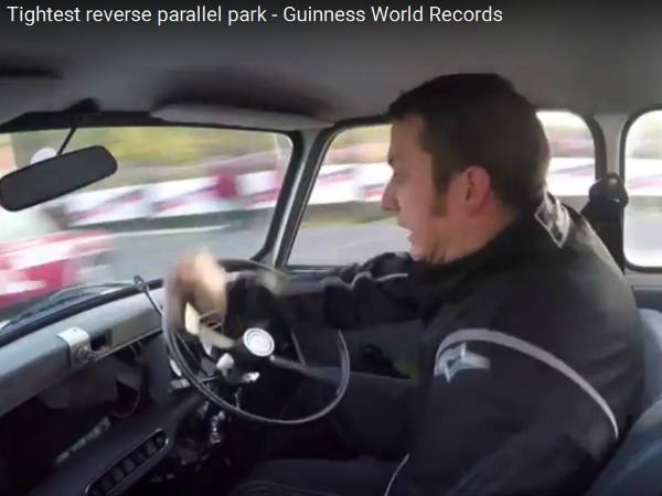 ಗಿನ್ನೆಸ್ ವಿಶ್ವ ದಾಖಲೆ ದಿನದಂದೇ ರಿವರ್ಸ್ ಪಾರ್ಕಿಂಗ್ ದಾಖಲೆ 