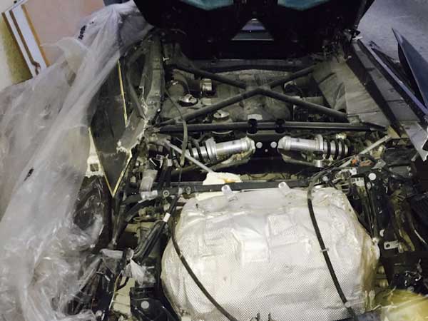 ಅಪಘಾತದಲ್ಲಿ ನಜ್ಜುಗುಜ್ಜಾದ ಲಂಬೋ ಕಾರು 67 ಲಕ್ಷಕ್ಕೆ ಹರಾಜು