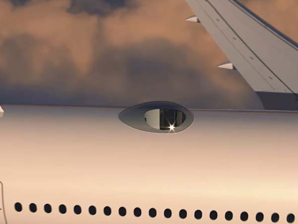 ವಿಮಾನದಲ್ಲಿ 360 ಡಿಗ್ರಿ ವಿಹಂಗಮ ನೋಟ