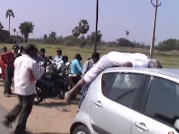 ಹಿಟ್ ಆ್ಯಂಡ್ ರನ್; ಕಾರಿನ ಟಾಪಲ್ಲಿ ಶವದೊಂದಿಗೆ ಪರಾರಿ ಯತ್ನ! 