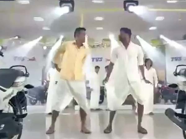 ಹೊಸ ವರ್ಷದಲ್ಲಿ ಧೋನಿ-ಪ್ರಭು 'ಲುಂಗಿ' ಡ್ಯಾನ್ಸ್ 