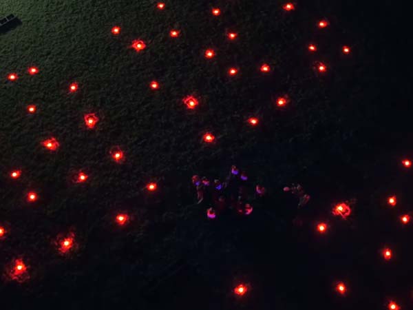 ಆಕಾಶದಲ್ಲಿ 100 ಮಾನವ ರಹಿತ ಡ್ರೋನ್‌ಗಳ ವಿಸ್ಮಯ 