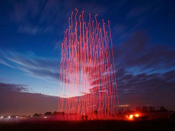 ಆಕಾಶದಲ್ಲಿ 100 ಮಾನವ ರಹಿತ ಡ್ರೋನ್‌ಗಳ ವಿಸ್ಮಯ 