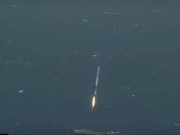 ಐತಿಹಾಸಿಕ ಸಾಧನೆ; ಸಮುದ್ರದಲ್ಲಿ ರಾಕೆಟ್ ಲ್ಯಾಂಡಿಂಗ್ 