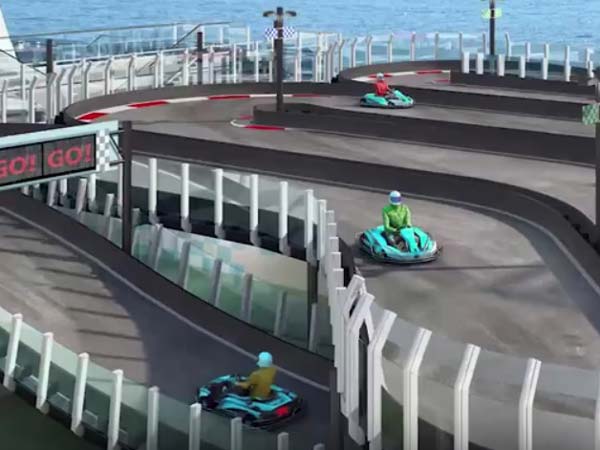 ಜಗತ್ತಿನಲ್ಲೇ ಮೊದಲ ಬಾರಿಗೆ ಹಡಗಿನಲ್ಲಿ ರೇಸ್ ಟ್ರ್ಯಾಕ್ 