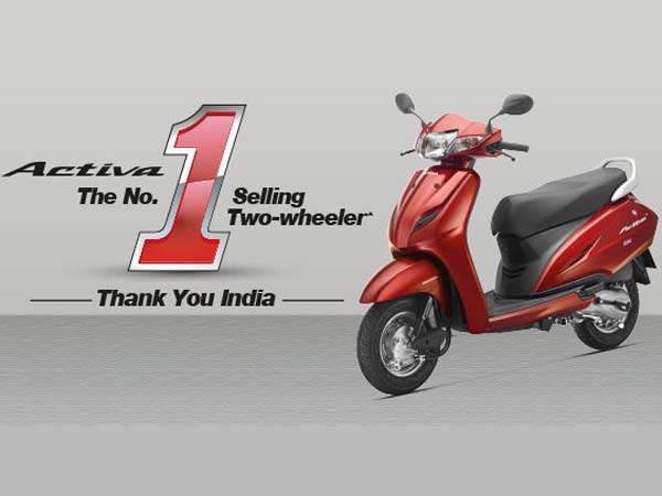 ಆಕ್ಟಿವಾ 3ಜಿ ಮೈಲುಗಲ್ಲು