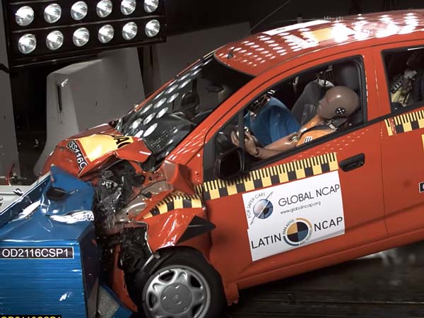 ಢಿಕ್ಕಿ ಪರೀಕ್ಷೆಯಲ್ಲಿ ಮುಗ್ಗರಿಸಿದ ಷೆವರ್ಲೆ ಬೀಟ್ 