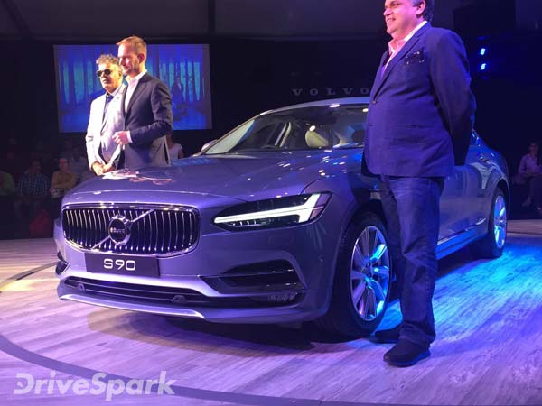 2016 ವೋಲ್ವೋ ಎಸ್90 ಭಾರತದಲ್ಲಿ ಬಿಡುಗಡೆ; ಬೆಲೆ 53.5 ಲಕ್ಷ ರು. 