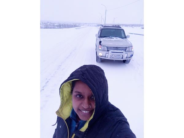 ಕಂಡ ಕನಸು ನನಸಾಯ್ತು; ವಿಶ್ವದ ಅಂತ್ಯಂತ ಶೀತಪ್ರದೇಶ ತಲುಪಿದ ಬೆಂಗಳೂರು ಮಹಿಳೆ..!!