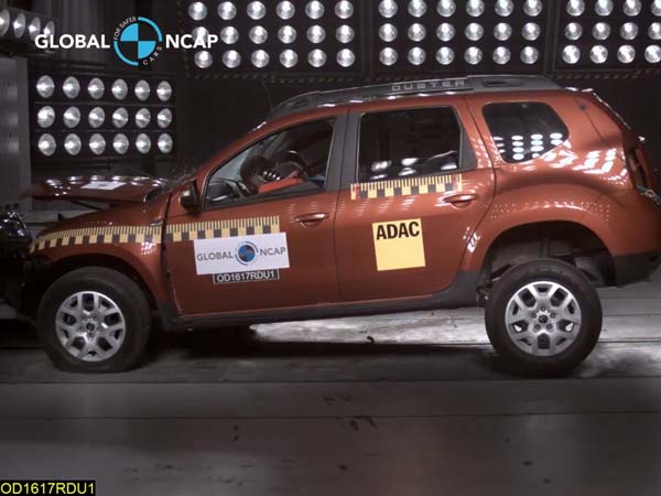 ಗ್ಲೋಬಲ್ ಎನ್‌ಸಿಎಪಿ ಕ್ರ್ಯಾಶ್ ಟೆಸ್ಟಿಂಗ್‌ನಲ್ಲಿ ಮುಗ್ಗರಿಸಿದ ರೆನಾಲ್ಟ್ ಡಸ್ಟರ್..!!