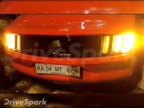 ಫೋರ್ಡ್ ಮಸ್ಟಾಂಗ್ ಜಿಟಿ ಮತ್ತು ಕೆಟಿಎಂ ಬೈಕ್ ನಡುವೆ ಡಿಕ್ಕಿ- ಜಖಂಗೊಂಡ ಹೊಸ ಕಾರು..!