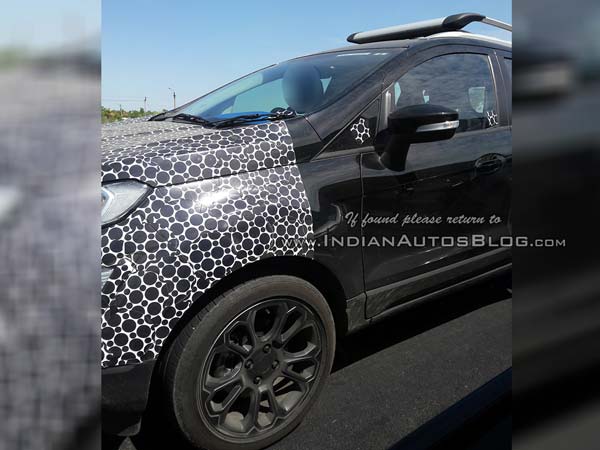 2017 ಫೋರ್ಡ್ ಇಕೊಸ್ಪೋರ್ಟ್ 'ಪ್ಯಾಂಥರ್ ಬ್ಲ್ಯಾಕ್' ಕಾರಿನ ಸ್ಪೈ ಚಿತ್ರ ಸೋರಿಕೆ