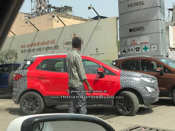 ಸ್ಪೈ ಚಿತ್ರಗಳು: ಯಾವುದೇ ರೀತಿಯ ಮರೆಮಾಚುವಿಕೆ ಇಲ್ಲದ ಫೋರ್ಡ್ ಎಕೋಸ್ಪೋರ್ಟ್ ಫೇಸ್‌ಲಿಫ್ಟ್ 