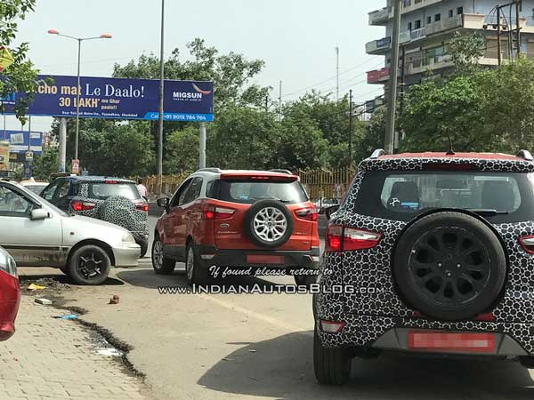 ಸ್ಪೈ ಚಿತ್ರಗಳು: ಯಾವುದೇ ರೀತಿಯ ಮರೆಮಾಚುವಿಕೆ ಇಲ್ಲದ ಫೋರ್ಡ್ ಎಕೋಸ್ಪೋರ್ಟ್ ಫೇಸ್‌ಲಿಫ್ಟ್ 