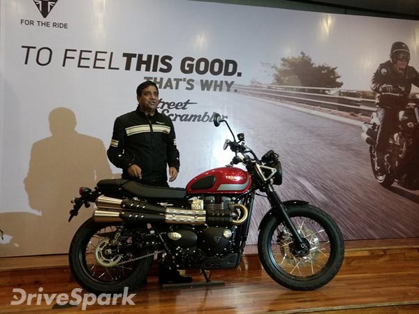 ಟ್ರಯಂಪ್ ಸ್ಟ್ರೀಟ್ ಸ್ಕ್ರ್ಯಾಂಬ್ಲರ್ ಮೋಟಾರ್‌ಸೈಕಲ್ ಭಾರತದಲ್ಲಿ ಬಿಡುಗಡೆ