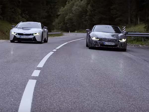 2018ರ ಬಿಎಂಡಬ್ಲ್ಯು ಐ8 ರೋಡ್‌ಸ್ಟರ್‌ನ ಹೊಸ ಟೀಸರ್ ಬಿಡುಗಡೆ 