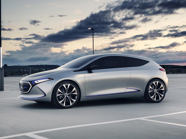 ಇಕ್ಯೂಎ ಎಲೆಕ್ಟ್ರಿಕ್ ಪರಿಕಲ್ಪನೆಯನ್ನು ಪ್ರದರ್ಶನಗೊಳಿಸಿದ ಮರ್ಸಿಡಿಸ್ 