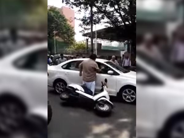 ಮಹಿಳೆಯಿಂದ ಅಡ್ಡಾದಿಡ್ಡಿ ಕಾರು ಚಾಲನೆ- ಪ್ರಶ್ನಿಸಿದ ವ್ಯಕ್ತಿ ಮೇಲೆಯೇ ಹಲ್ಲೆಗೆ ಯತ್ನ