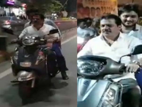 ಪೊಲೀಸರ ಮುಂದೆಯೇ ಸಂಚಾರಿ ನಿಯಮ ಉಲ್ಲಂಘಿಸಿದ ಶಾಸಕ ಜಮೀರ್ ಅಹ್ಮದ್